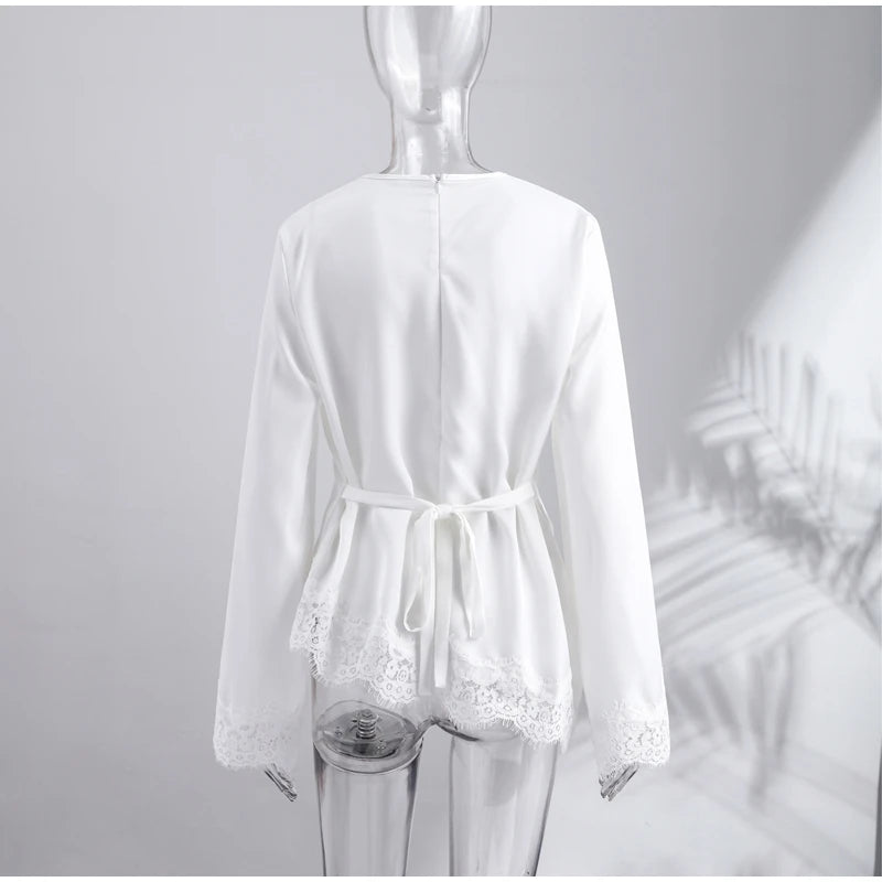 Satin Lace Blouse