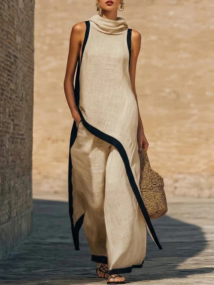 Linen Asymmetric Set
