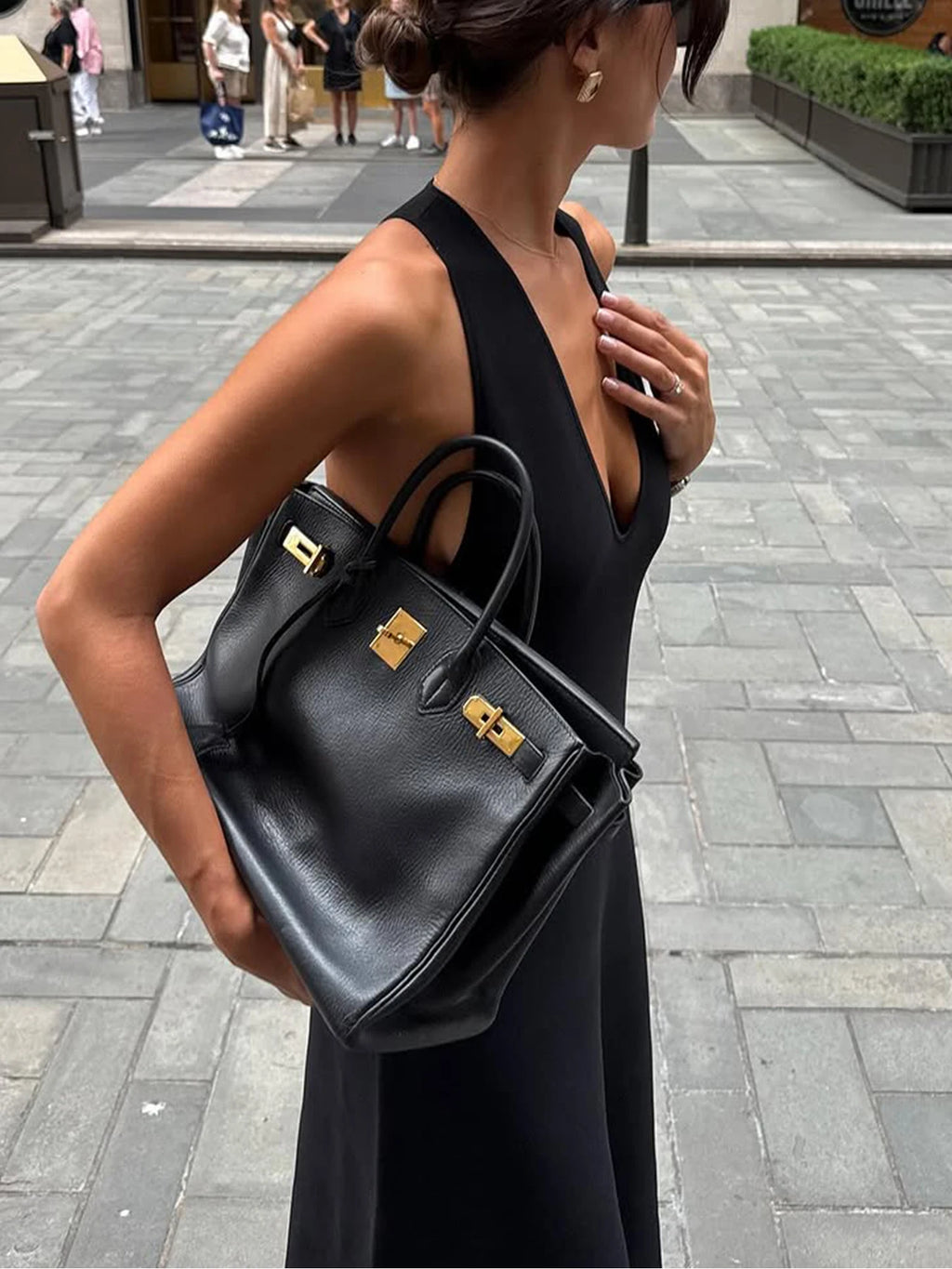 Pleated Halter Dress