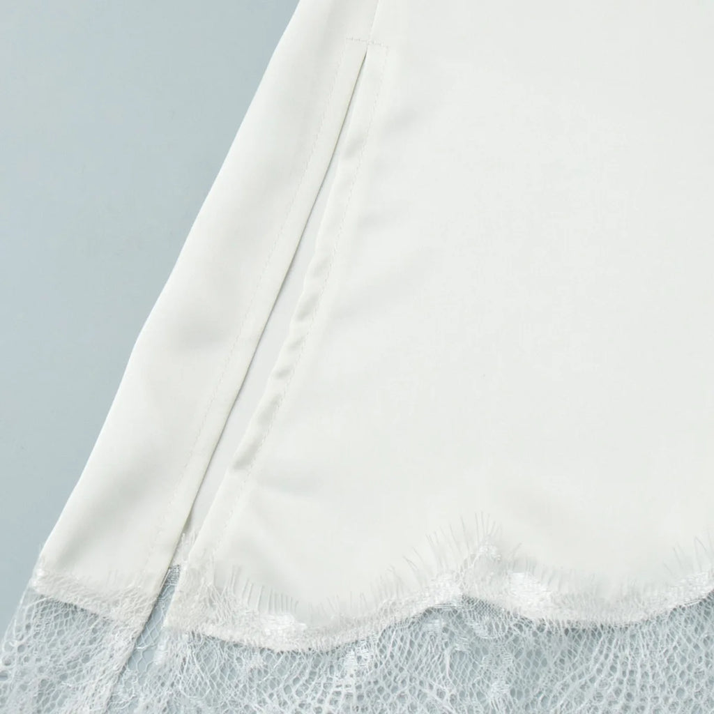 Satin Lace Vest