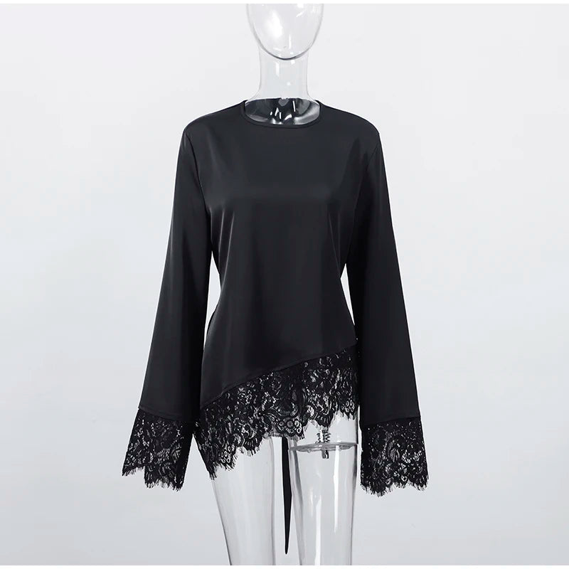 Satin Lace Blouse