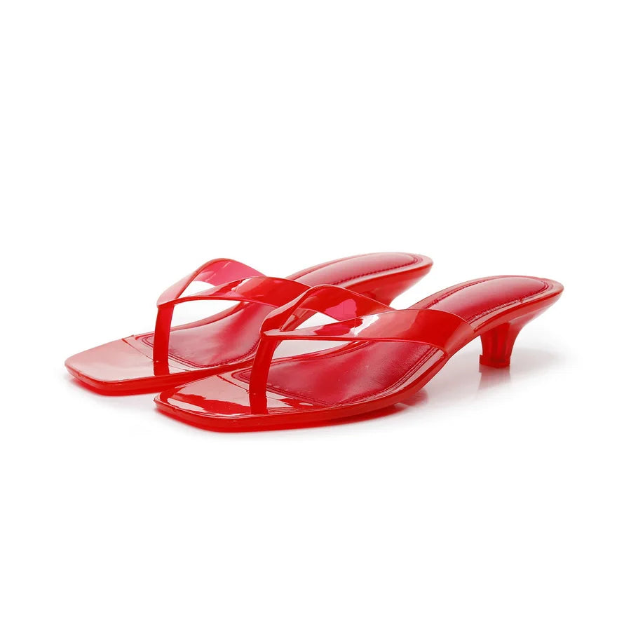 Crystal Square Heels