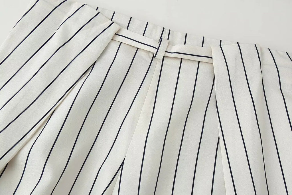 Striped Wide Suit