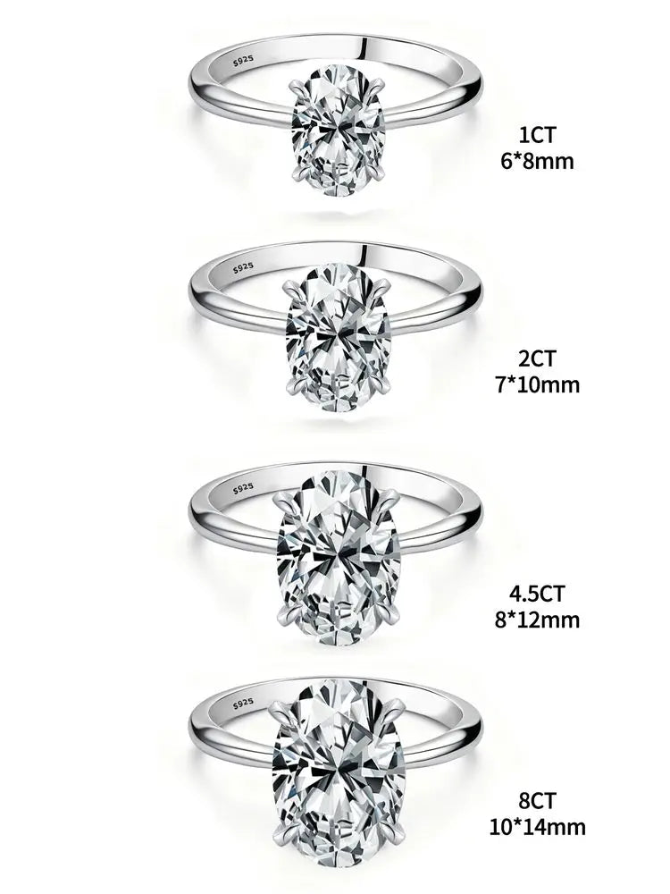 Silver Oval Ring