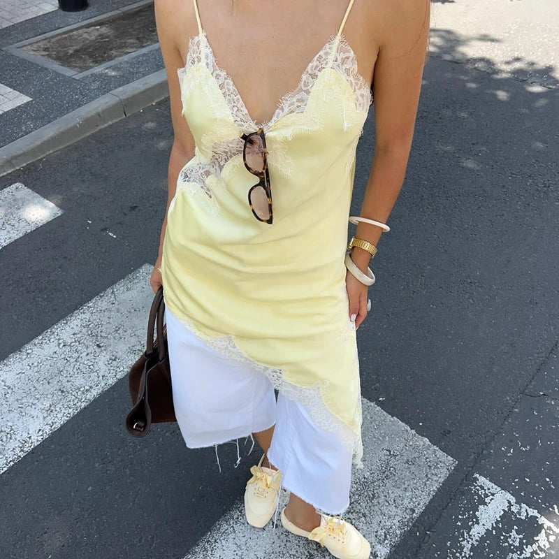 Lace Satin Cami
