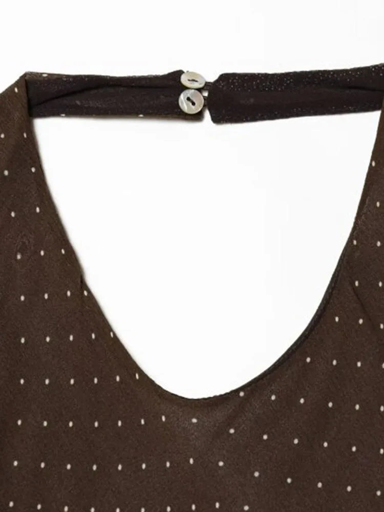 Polka Asymmetric Dress