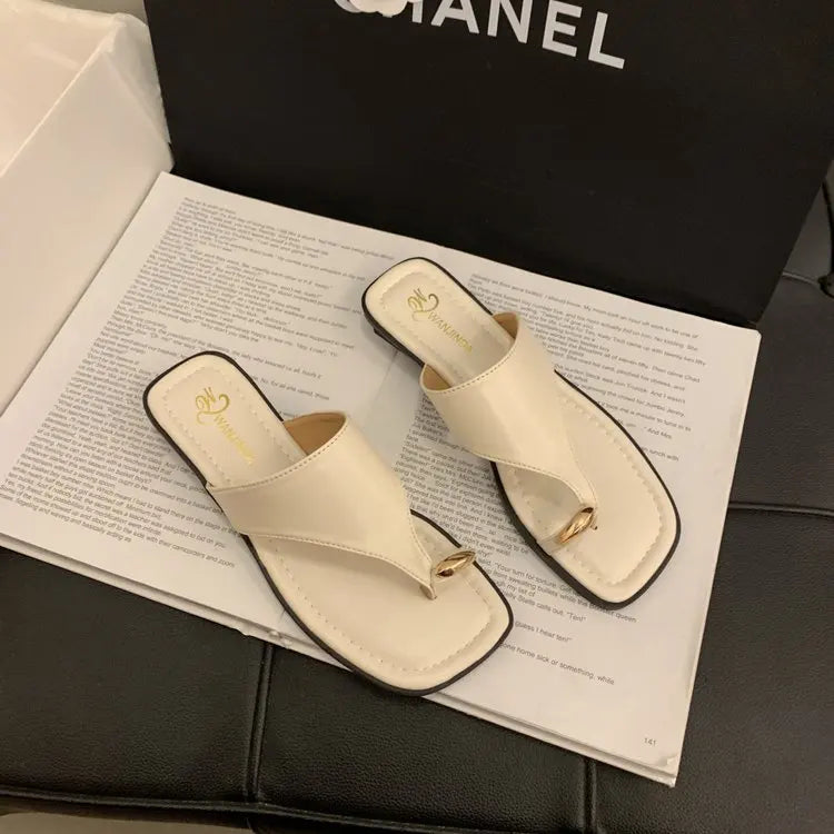 Faux Leather Thongs