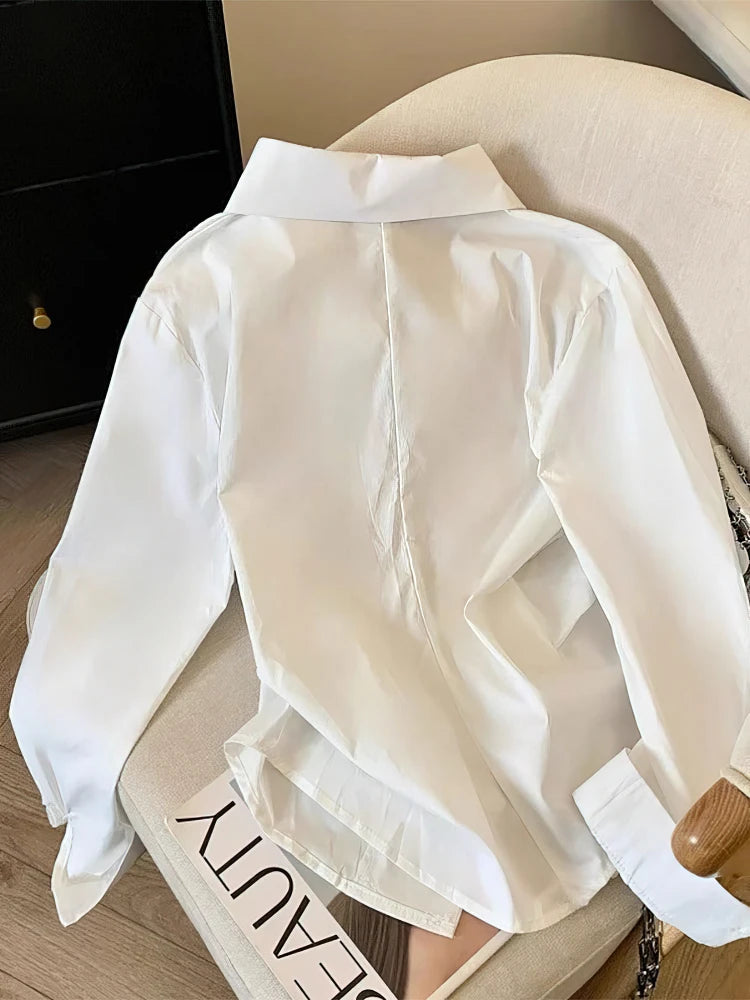 Asymmetric Polo Blouse