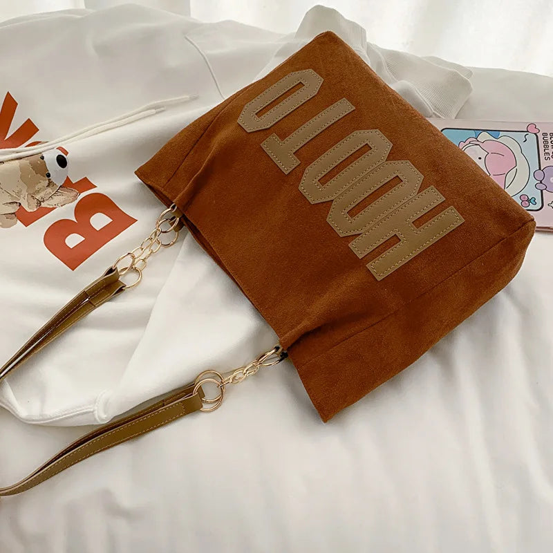 Canvas Letter Tote