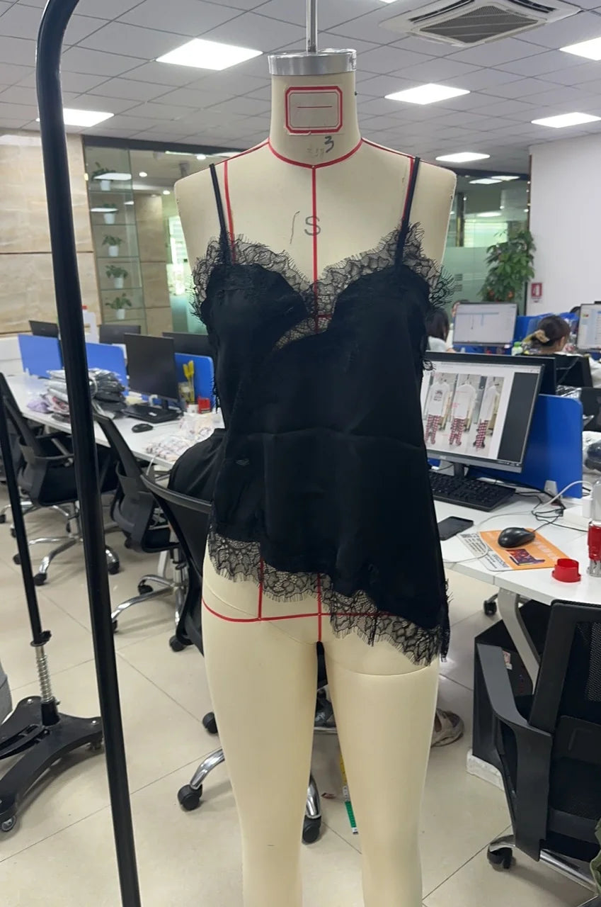Lace Satin Cami