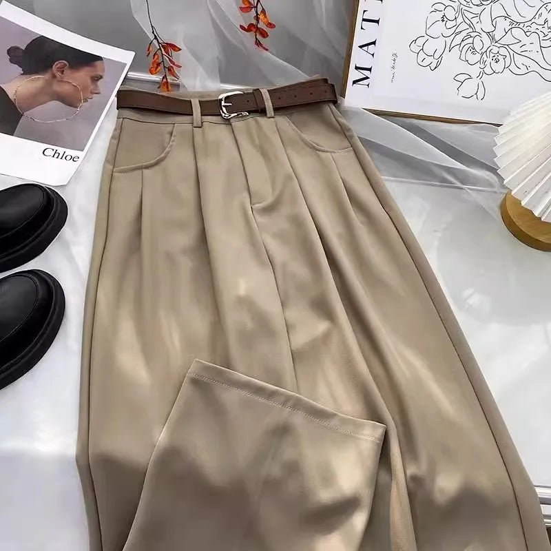 Pleated Wide Trousers