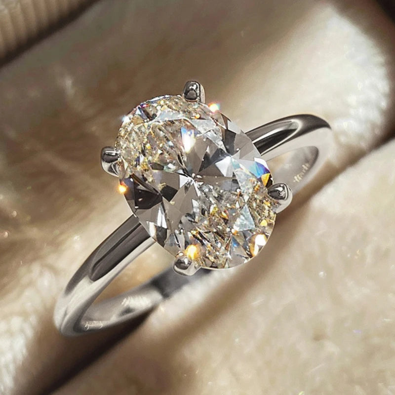 Silver Oval Ring