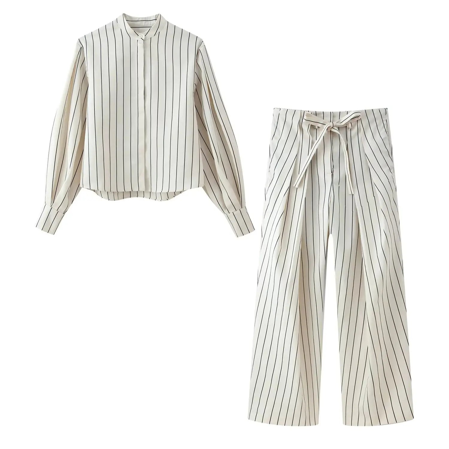 Striped Wide Suit