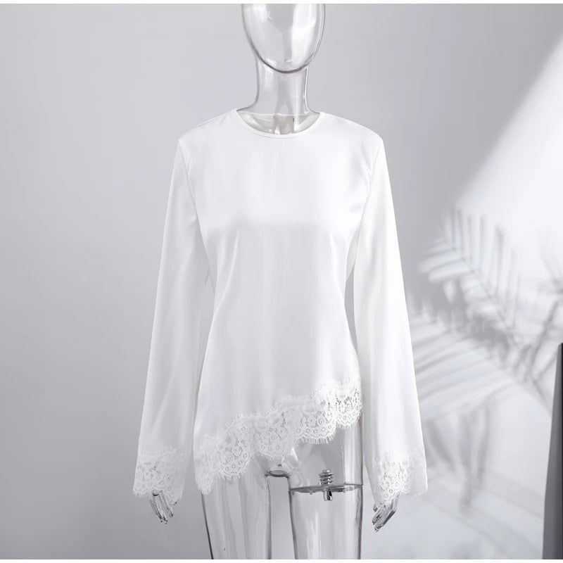 Satin Lace Blouse