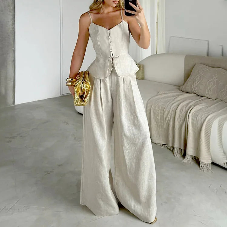 Beige Office Suit