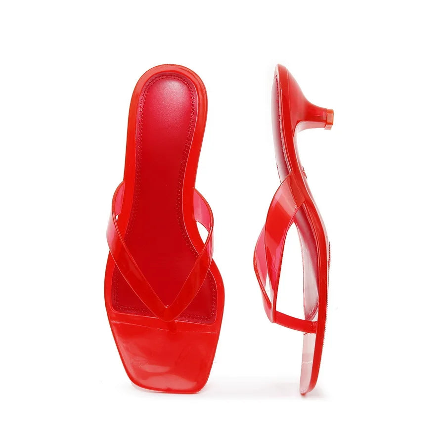 Crystal Square Heels