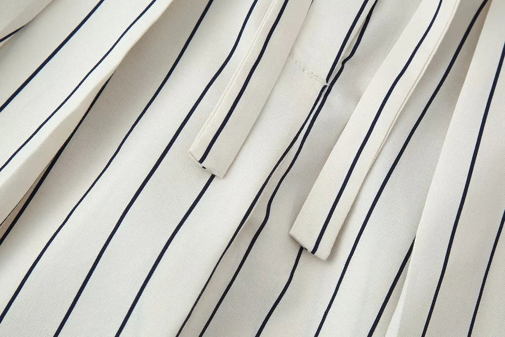 Striped Wide Suit