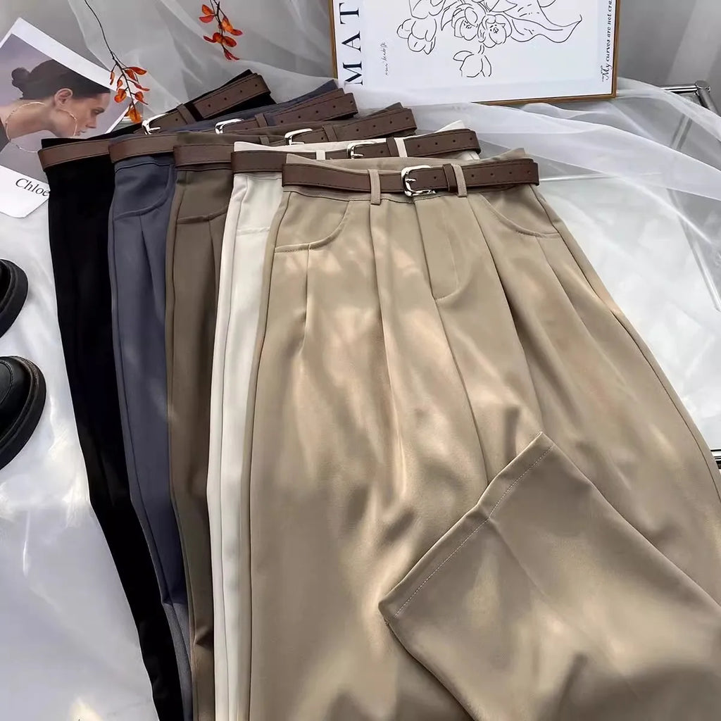 Pleated Wide Trousers