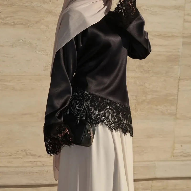 Satin Lace Blouse