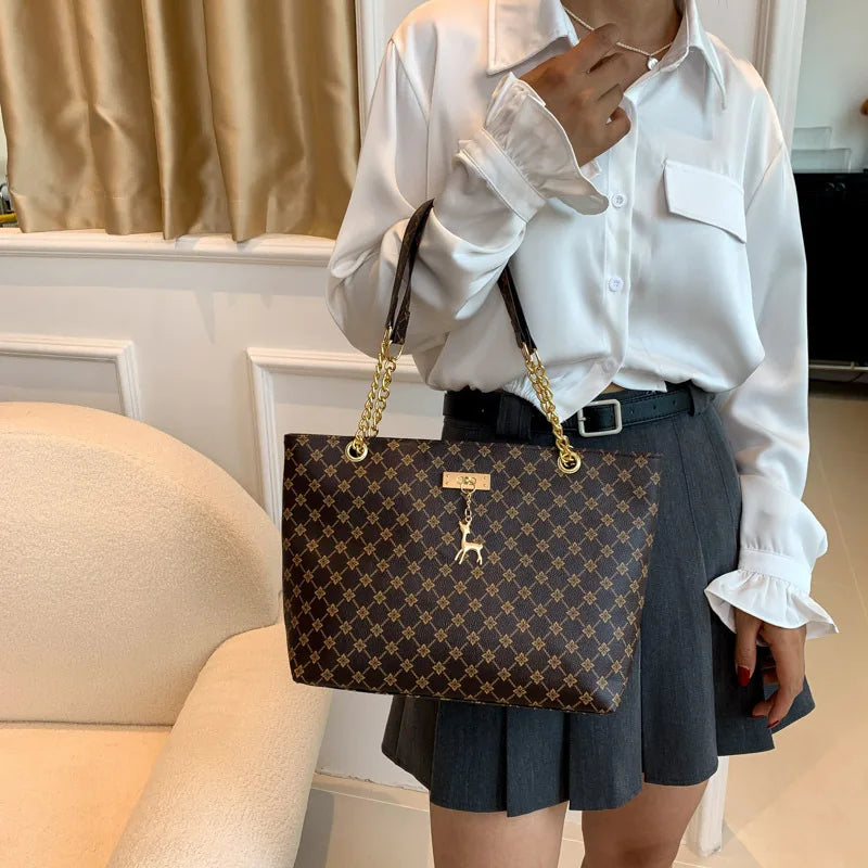Textured Leather Tote