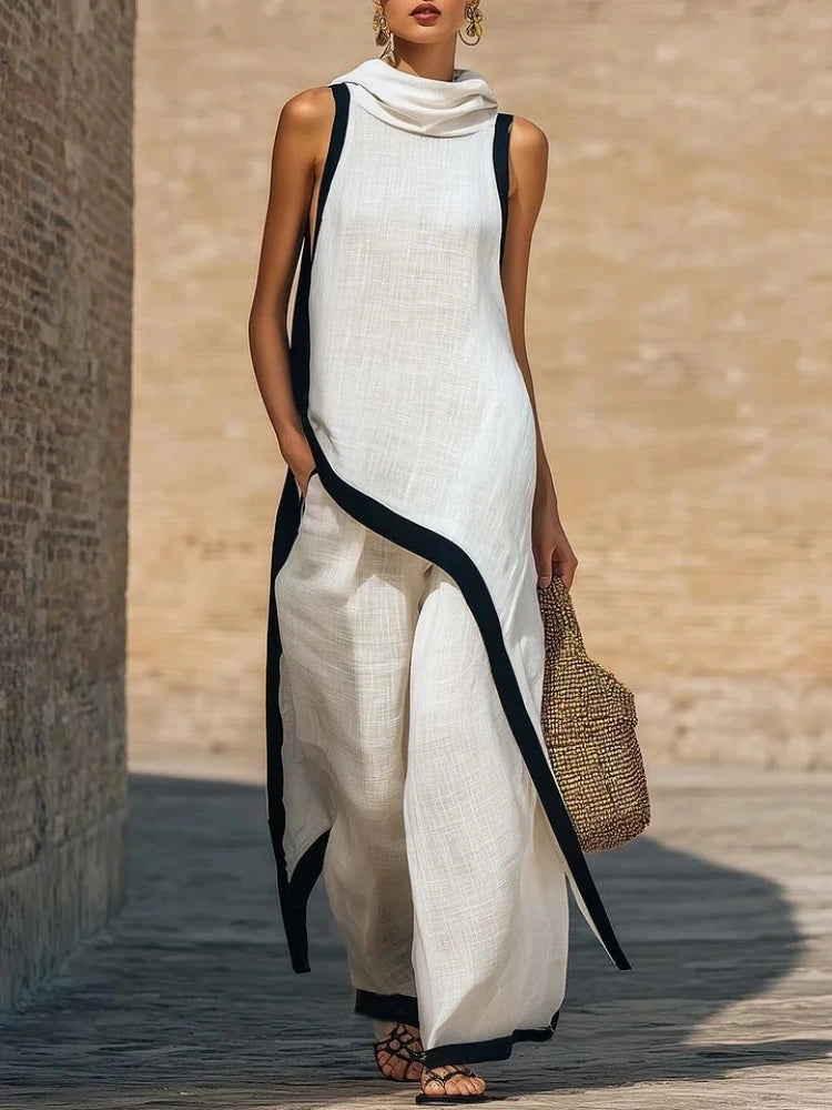 Linen Asymmetric Set