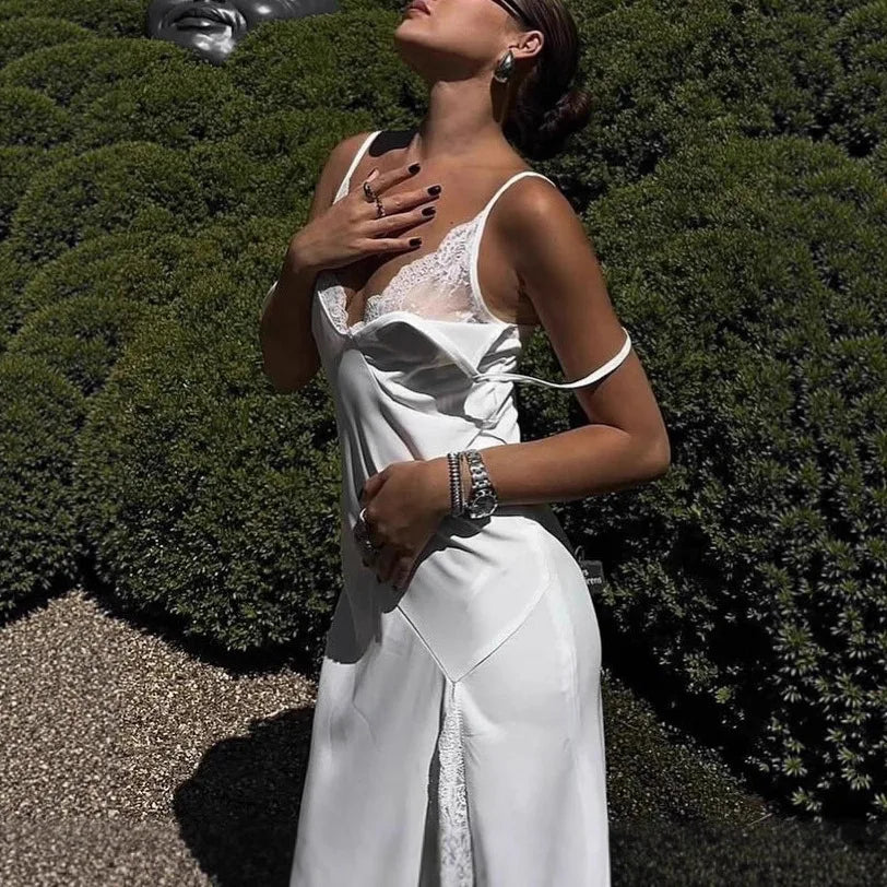 Lace Strap Maxi