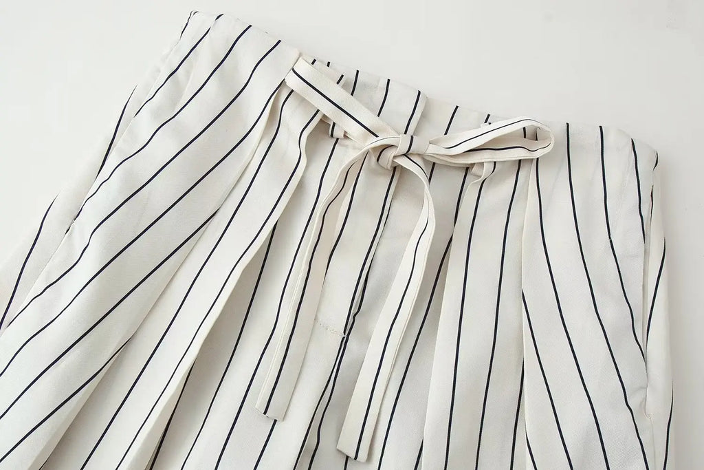 Striped Wide Suit