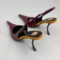 Sculptural Patent Pumps