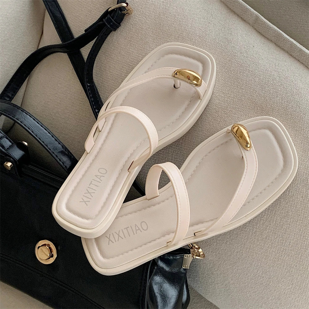 Velvet Toe Slides
