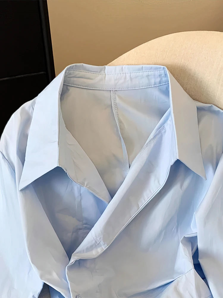 Asymmetric Polo Blouse