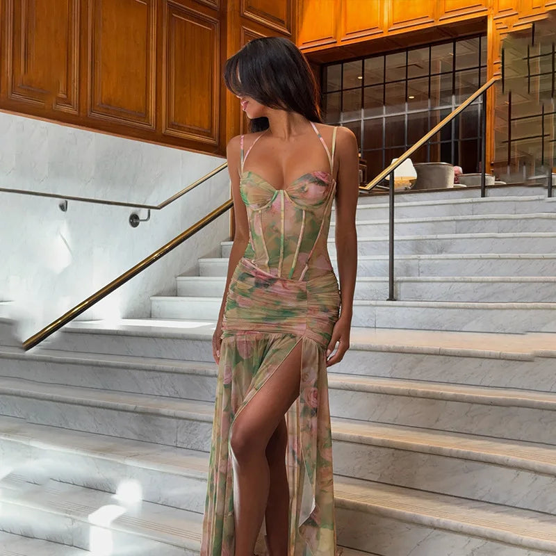 Floral Strap Maxi