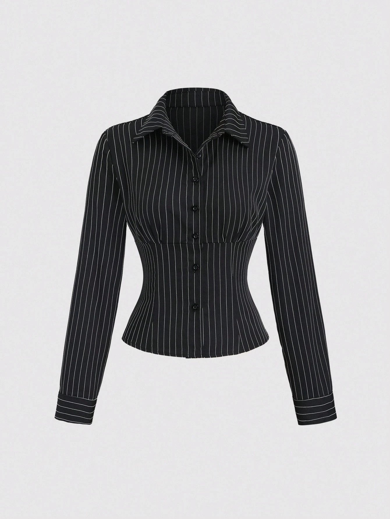 Striped Crop Shirt