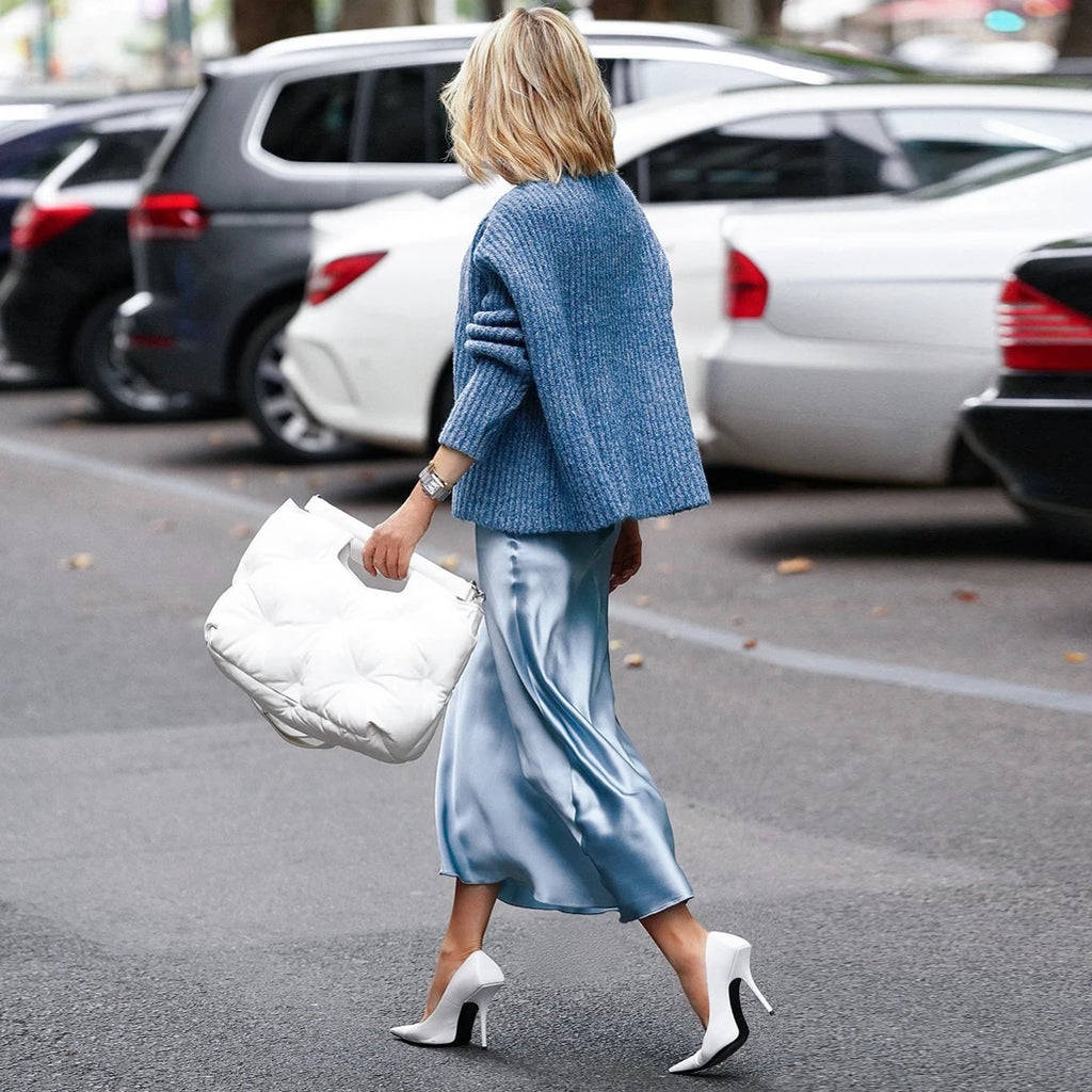 Satin Bias Skirt