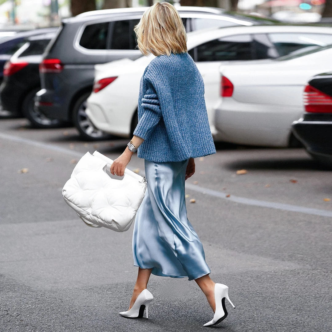 Satin Bias Skirt