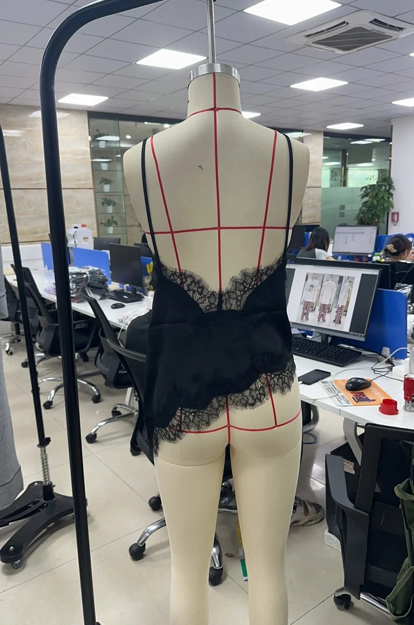 Lace Satin Cami
