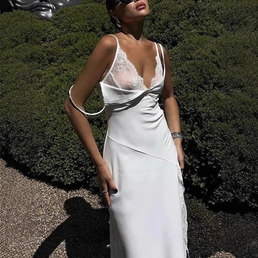 Lace Strap Maxi