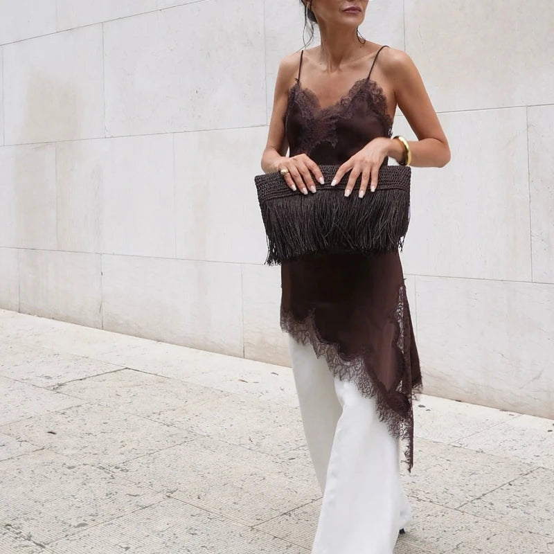 Lace Satin Cami