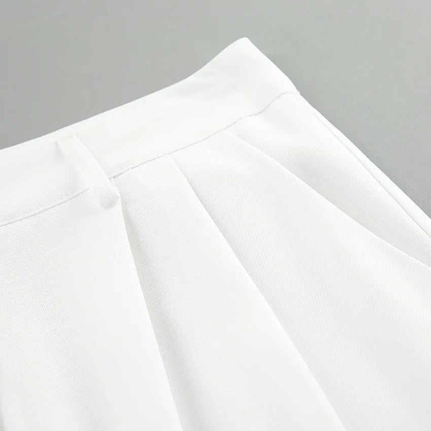 White Tailored Trousers