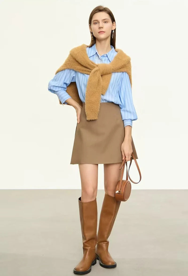 Straight Midi Skirt