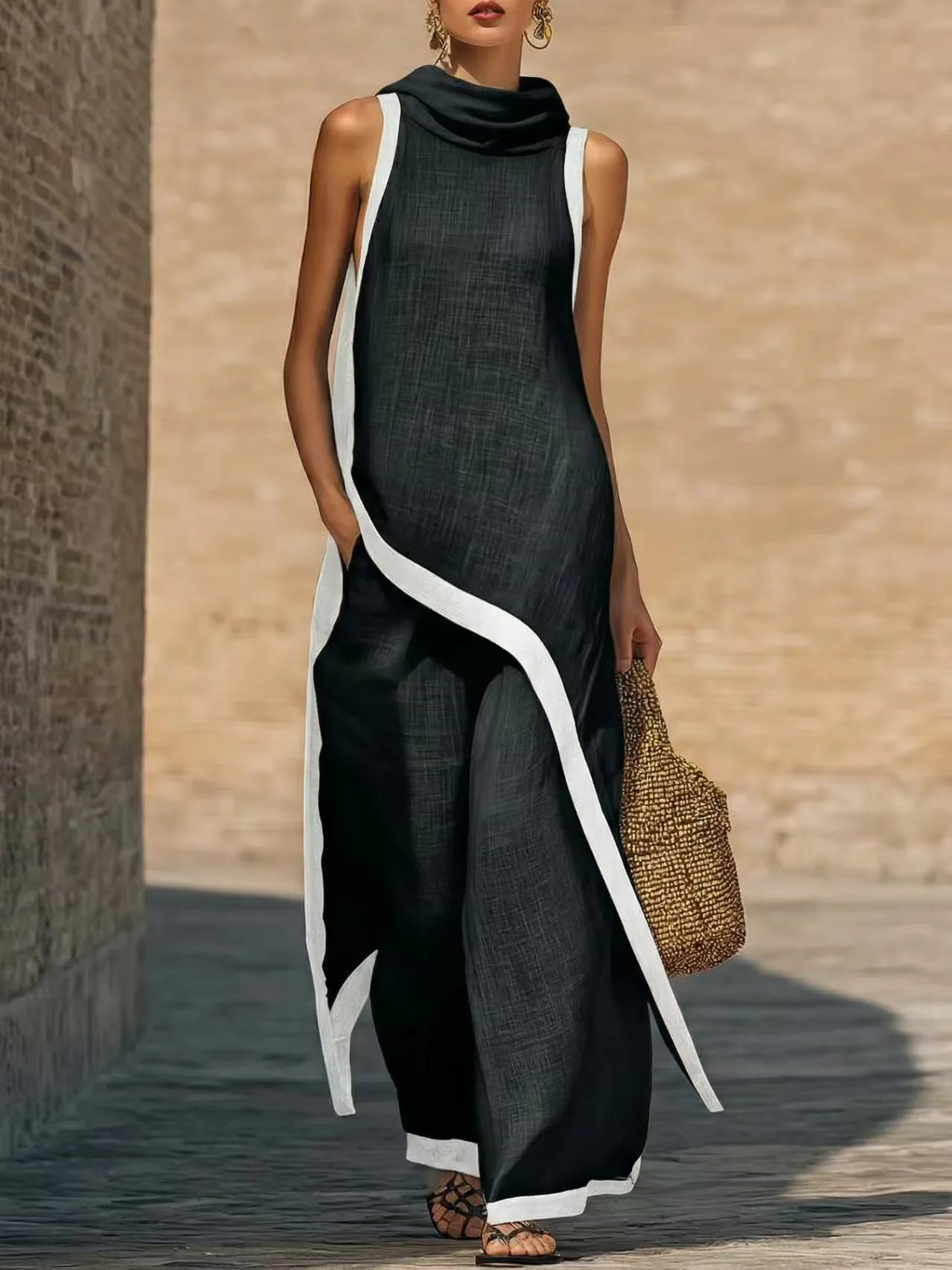 Linen Asymmetric Set