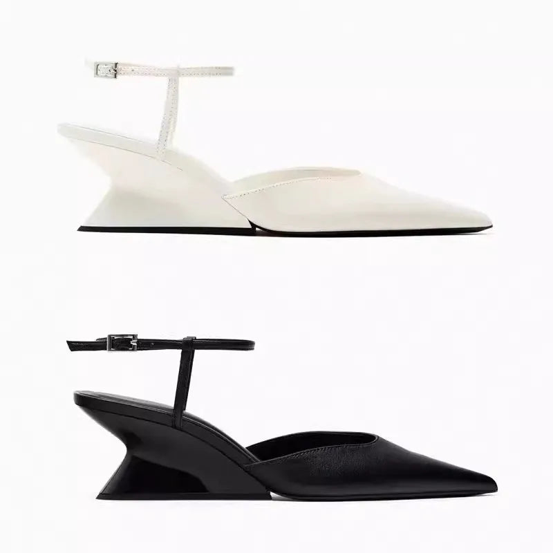 Pointed Wedge Sandals