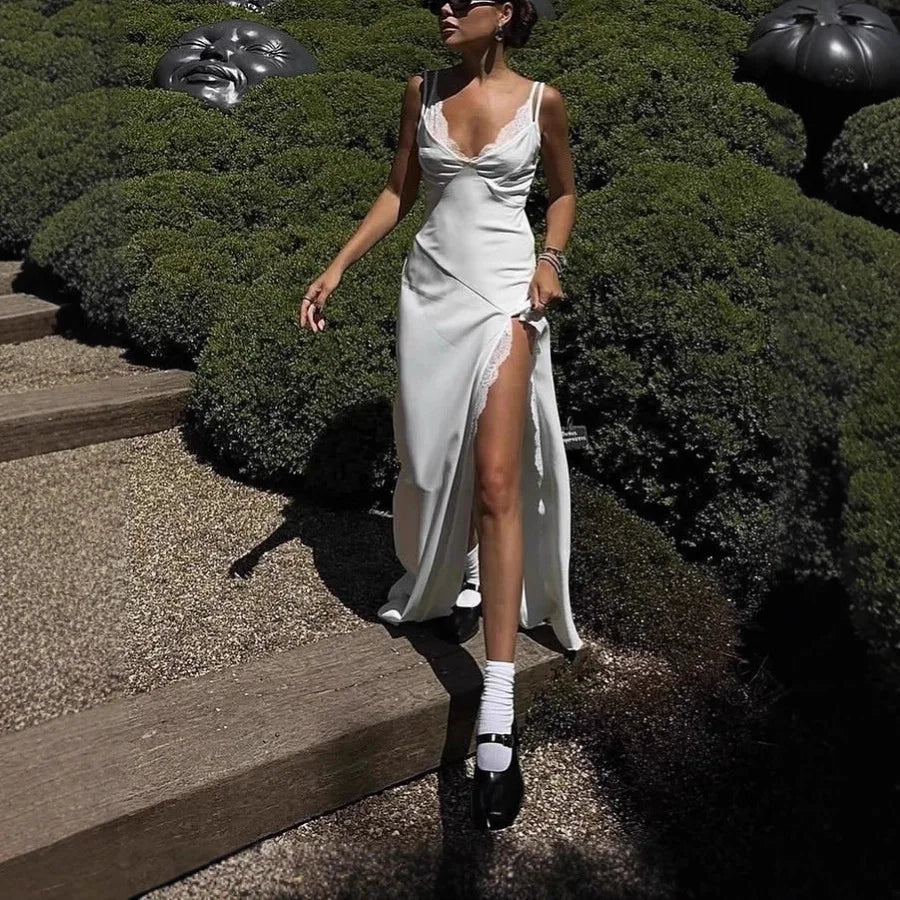 Lace Strap Maxi