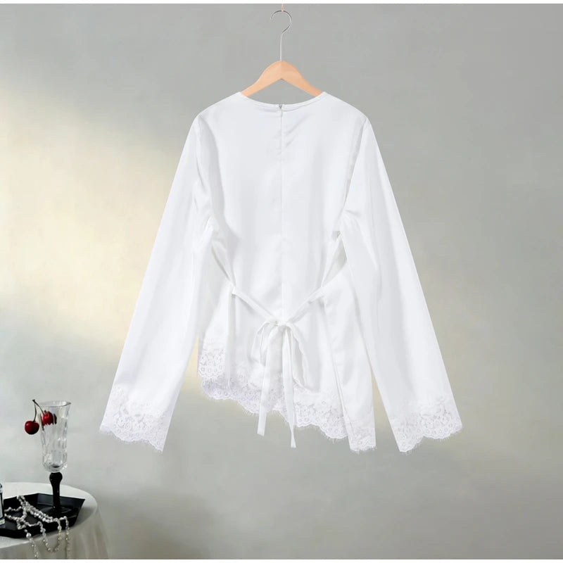 Satin Lace Blouse