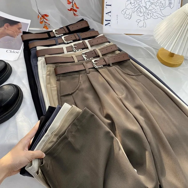 Pleated Wide Trousers