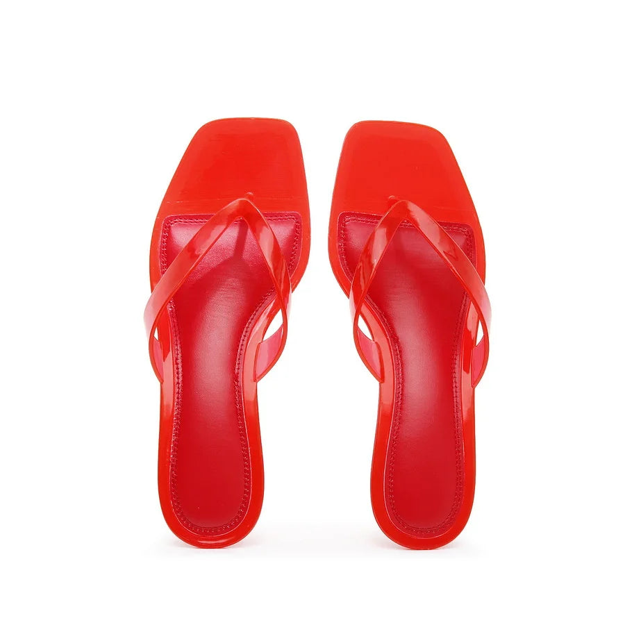 Crystal Square Heels