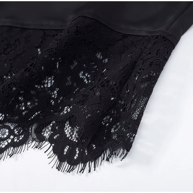 Satin Lace Blouse
