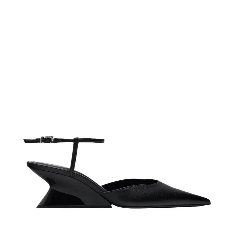 Pointed Wedge Sandals