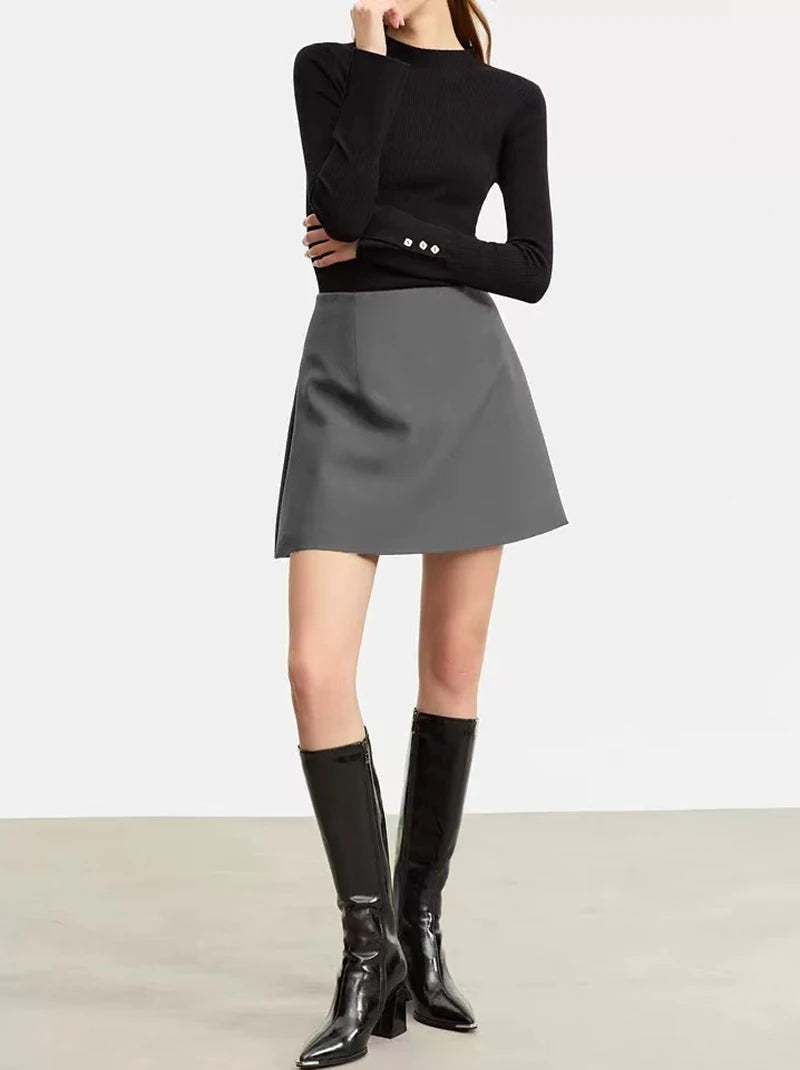 Straight Midi Skirt