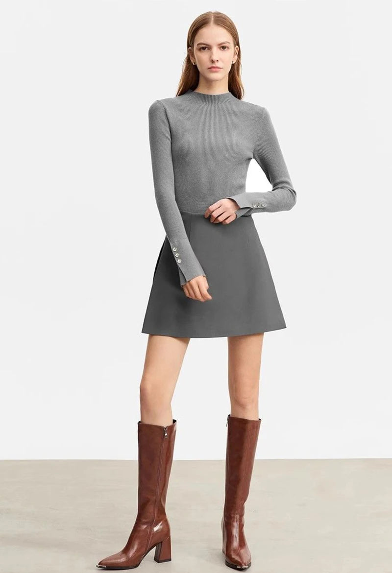 Straight Midi Skirt