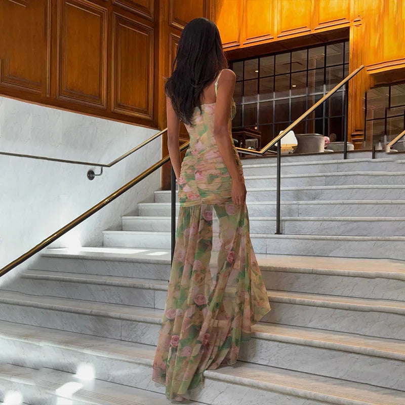Floral Strap Maxi